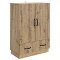 vidaXL Servírovacia skriňa Dub artisan 66 x 34,5 x 92 cm