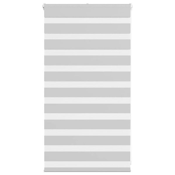vidaXL Zebra roleta svetlosivá 90x100 cm šírka látky 85,9 cm polyester
