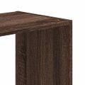 vidaXL Knižnica hnedý dub 68,5x32x68,5 cm kompozitné drevo
