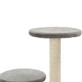 vidaXL Škrabadlo pre mačky, sisalové stĺpiky 60 cm, sivé
