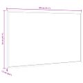 vidaXL Tabuľa s rámom z masívneho borovicového dreva, čierna 80x55 cm