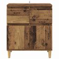 vidaXL Servírovacia skriňa Staré drevo 60 x 35 x 70 cm