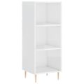 vidaXL Vysoká skrinka biela 34,5x34x180 cm spracované drevo