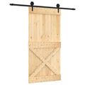vidaXL Posuvné dvere Prírodná a čierna 100 x 210 cm