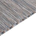 vidaXL Vonkajší koberec s plochým tkaním 80x150 cm hnedý a modrý