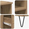vidaXL Highboard Remeselný dub 40 x 36 x 110 cm Kompozitné drevo
