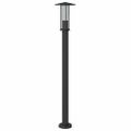vidaXL Vonkajšia stojaca lampa čierna 100 cm nehrdzavejúca oceľ
