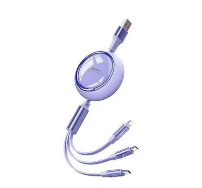 Kábel remax linon serie 66W 3V1 usb-c/micro/lightning RC-C029 fialová