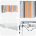 vidaXL Sklopná markíza Viacfarebný 400 × 350 cm Polyester
