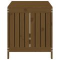 vidaXL Záhradný úložný box medovo-hnedý 121x55x64 cm masívna borovica