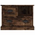 vidaXL Nočný stolík dymový dub 60x39x45 cm