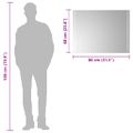 vidaXL LED kúpeľňové zrkadlo 80x60 cm