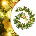 vidaXL Vianočná girlanda s LED svetielkami zelená 2,7 m PVC
