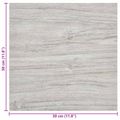 vidaXL Samo-lepiace podlahové dosky Svetlo šedá a biela 30,5 x 30,5 cm