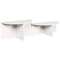 vidaXL Konferenčný stolík 2 ks Biela 79 x 39,5 x 40 cm