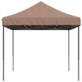 vidaXL Skladací pop-up párty stan hnedý 440x292x315 cm