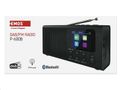 Rádio EMOS P-600B /E0090/ čierne, DAB+/FM, 3 W, Bluetooth, USB vstup