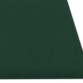 vidaXL Nástenné panely 12 ks tmavozelené 60x15 cm látkové 1,08 m²