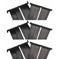 vidaXL Solárny panel na ohrev vody v bazéne 6 ks 80x620 cm