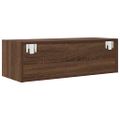 vidaXL TV skrinka, hnedý dub 80x31x25,5 cm spracované drevo