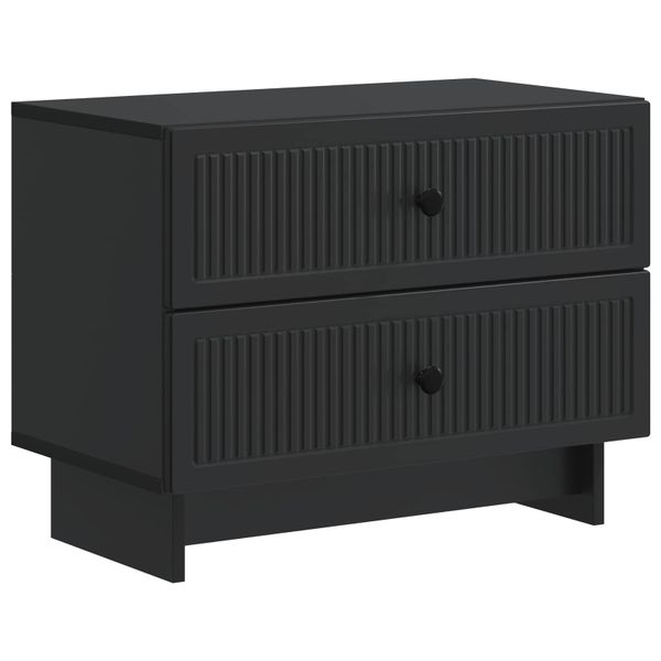 vidaXL Nočný stolík Čierna 62 x 34,5 x 47,5 cm Kompozitné drevo