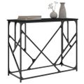 vidaXL Konzolový stolík čierny 100x40x80 cm kompozitné drevo