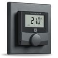 Homematic IP   Nástenný termostat so senzorom vlhkosti, antracit - HmIP-WTH-A