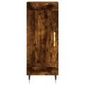 vidaXL Vysoká skrinka dymový dub 34,5x34x180 cm spracované drevo