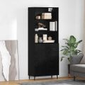 vidaXL Highboard 2 ks Čierny dub 69,5 x 34 x 180 cm Kompozitné drevo