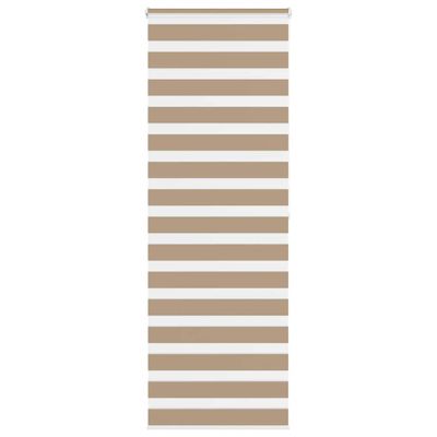 vidaXL Zebrová roleta pieskovo hnedá 80x200 cm šírka látky 75,9 cm polyester