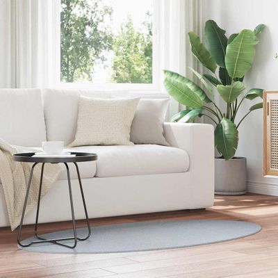 vidaXL Kusové koberce Oválny HUARTE Sivá 80 x 150 cm 100% polyester