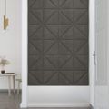 vidaXL Nástenné panely 12 ks tmavosivé 30x30 cm zamat 0,54 m²