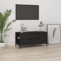 vidaXL TV skrinka čierna 102x44,5x50 cm spracované drevo