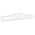 vidaXL Oblúkový gabionový kôš 3 ks 400x50x40/60 cm pozinkované železo