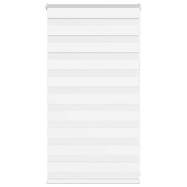 vidaXL Zebra roleta biela 90x100 cm šírka látky 85,9 cm polyester