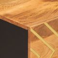 vidaXL Konferenčný stolík hnedo-čierny 80x50x40 cm masívne mago