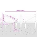 vidaXL Hexagonálny plot s stĺpom 50 x 0,5 m PVC potiahnutá oceľ Sivá
