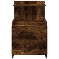 vidaXL Nočný stolík s 2 zásuvkami, dymový dub 40x36,5x62 cm