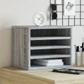 vidaXL Organizér na stôl sivý sonoma 36x26x29,5 cm kompozitné drevo