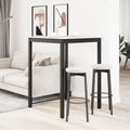 vidaXL Barový stôl Biela 80 x 80 x 105 cm Masívne borovicové drevo