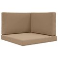 vidaXL Vankúš na vonkajšiu pohovku Polyester Sivohnedá 80 x 80 cm