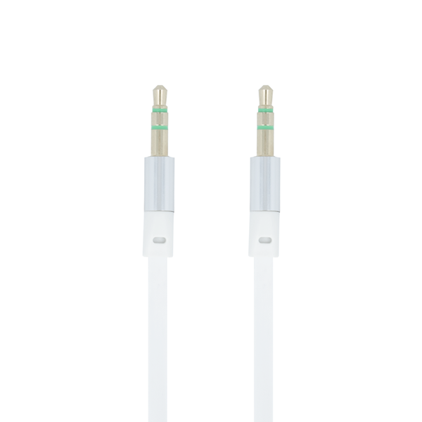 Forever audio kábel jack 3,5 mm - jack 3,5 mm 1,0 m biely