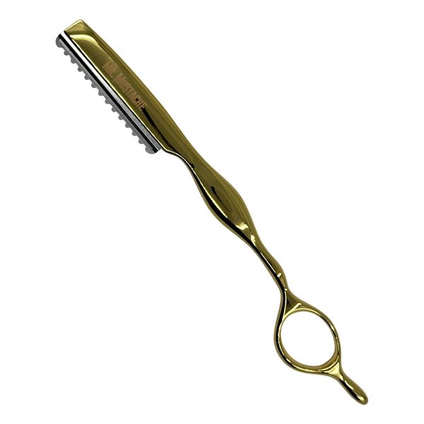 Efilačná britva na zrezávanie vlasov MR. MUSTACHE Styling razor Gold