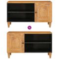 vidaXL TV jednotky Svetlohnedá 80 x 33 x 46 cm Kompozitné drevo