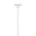 vidaXL Lodné lano biele 8 mm 250 m polypropylén
