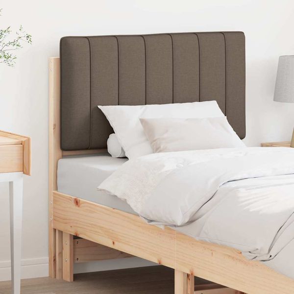 vidaXL Čalúnené čelo postele s čelnou doskou Hnedá a taupe 80 cm