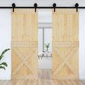 vidaXL Dvere NARVIK 85 x 210 cm Masívne borovicové drevo (neupravené)