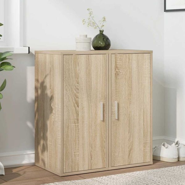 vidaXL Skrinky na topánky 2 ks dub sonoma 32x35x70 cm drevotrieska