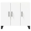 vidaXL Komoda biela 90x34x80 cm kompozitné drevo