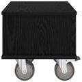 vidaXL TV stolík 37 x 35 x 35 cm Čierny dub Kompozitné drevo